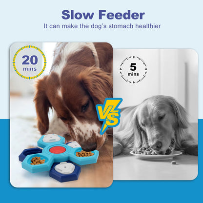 Dog Puzzle Toys Interactive Treat Dispensing Pet Slow Feeder for Small Large Dogs Puppy Enrichment IQ Training Dog Treat Puzzle