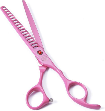 Professional Dog Grooming Scissors Set, 7 Inch/8 Inch Pet Grooming Scissors Chunkers Shears for Dog, Curved Dog Grooming Scissors, Thinning Shears for Dog with Grooming Comb