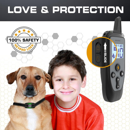 Dog Training Collar [2025 Edition] 123 Levels Dog Training Collar with Remote 1100Yd Range E Collar for Dogs Training 100% Waterproof Rechargeable, Manual Bark Collar for Large Dog