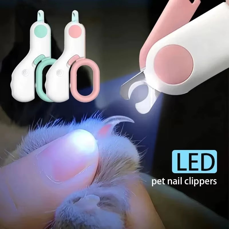 LED Light Cat Dog Nail Clipper 