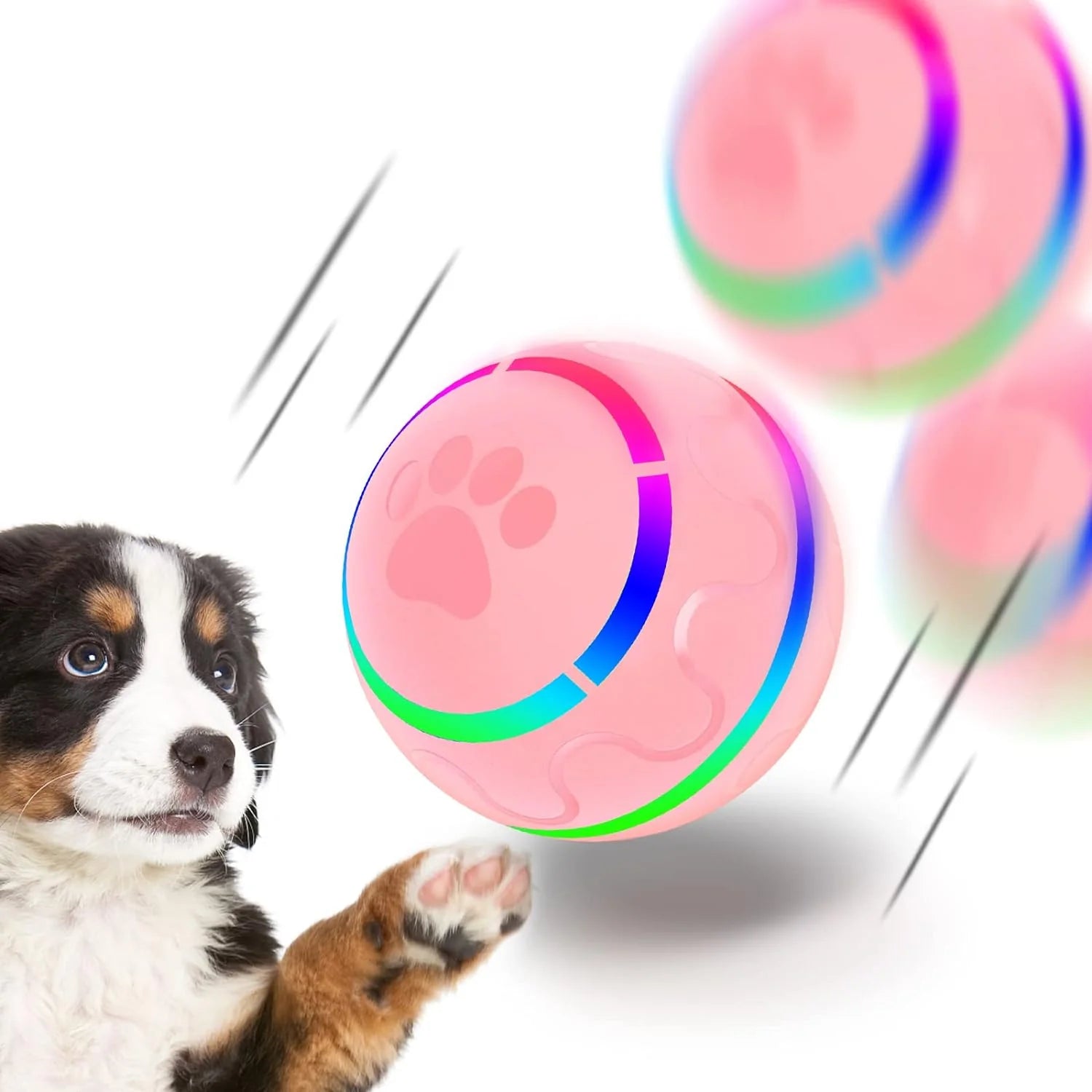 Peppy Pet Ball w/LED and USB rechargeable