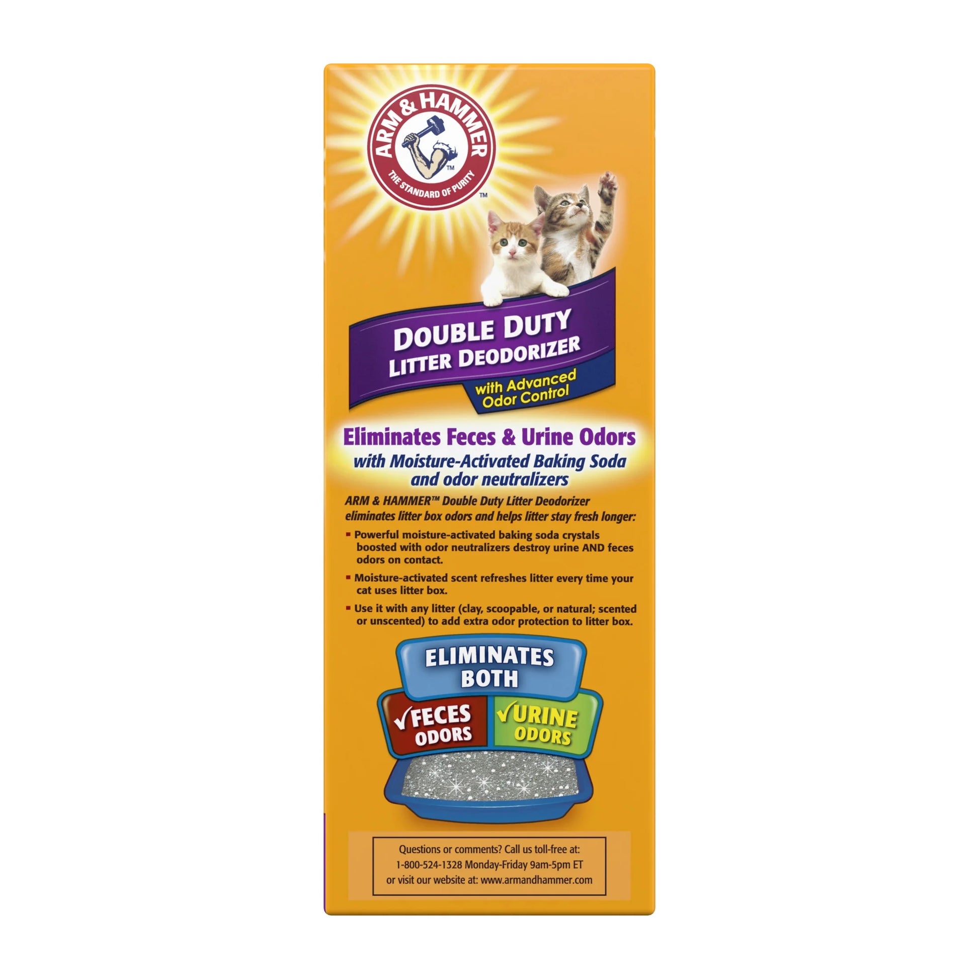 (2 Pack)  Double Duty Cat Litter Deodorizer and Pet Odor Eliminator, 33 Oz Box