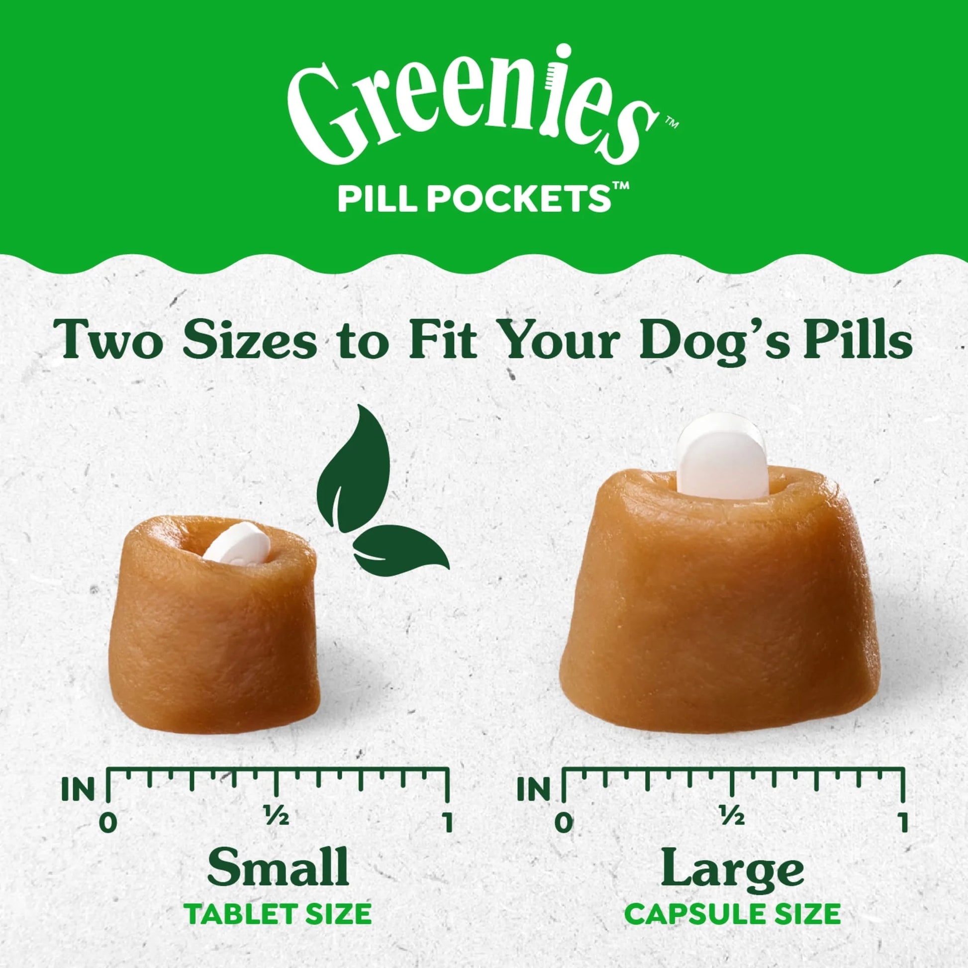 Pill Pockets for Dogs Hickory Smoke Large, Capsule Size Soft Dog Treats, 7.9 Oz (30 Pk)