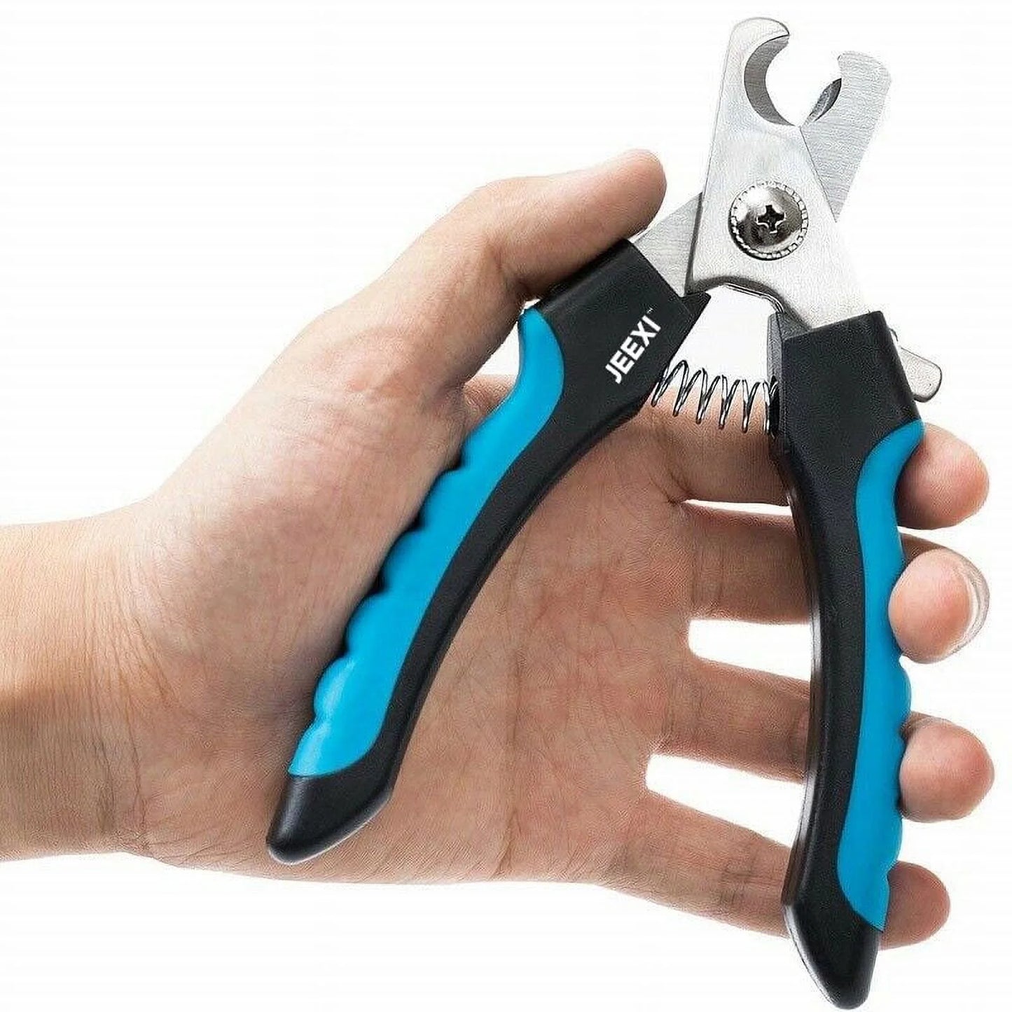 Blue Dog Nail Clippers and Trimmer with Safety Guard, Avoid Over-Cutting Toenail Razor Sharp Blades, Small Medium Large Breeds