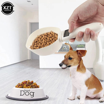 Pet Food Measuring Scoop Electronic Dog Cat Food Measuring Cup Digital Spoon Scale Kitchen Food Scale with LED Display ﻿