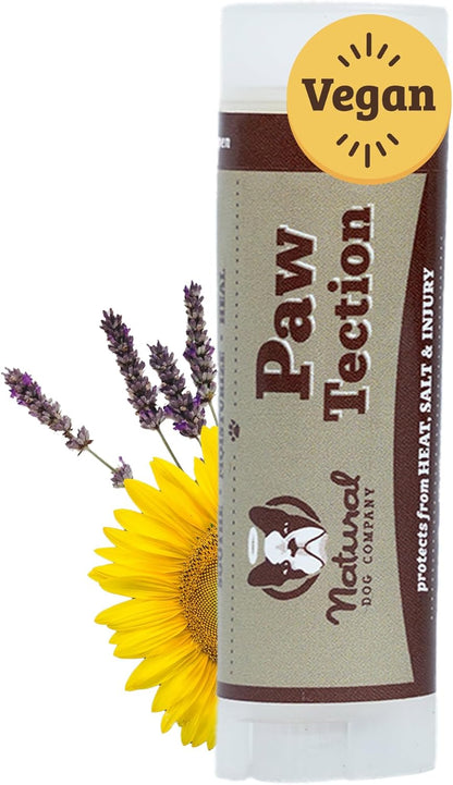 Pawtection Balm for Dogs (0.15Oz Stick) All-Natural, Lick-Safe Dog Paw Protector, Moisturizing Dog Paw Balm for Dry, Cracked Pad, Protects Paw from Winter Ice, Salt & Rough Terrain