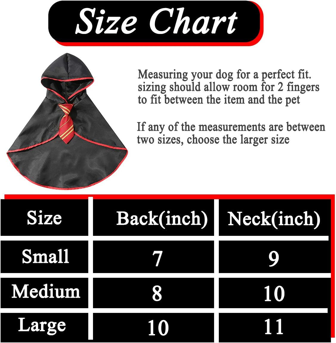 Cat Halloween Costume Anime Pet Clothes for Small Dog Kitten Costume Wizard Accessories Outfits (L) Red