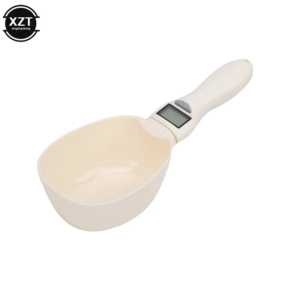 Pet Food Measuring Scoop Electronic Dog Cat Food Measuring Cup Digital Spoon Scale Kitchen Food Scale with LED Display ﻿