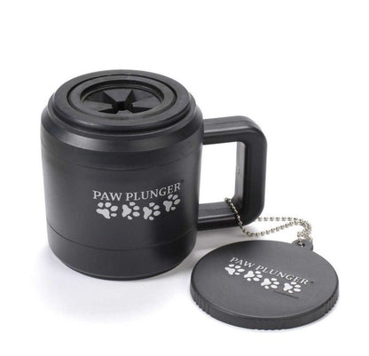 – Dog Paw Cleaner - Dog and Puppy Essentials - Portable Dirty Paw Washer - Ideal for Medium Dogs - Black