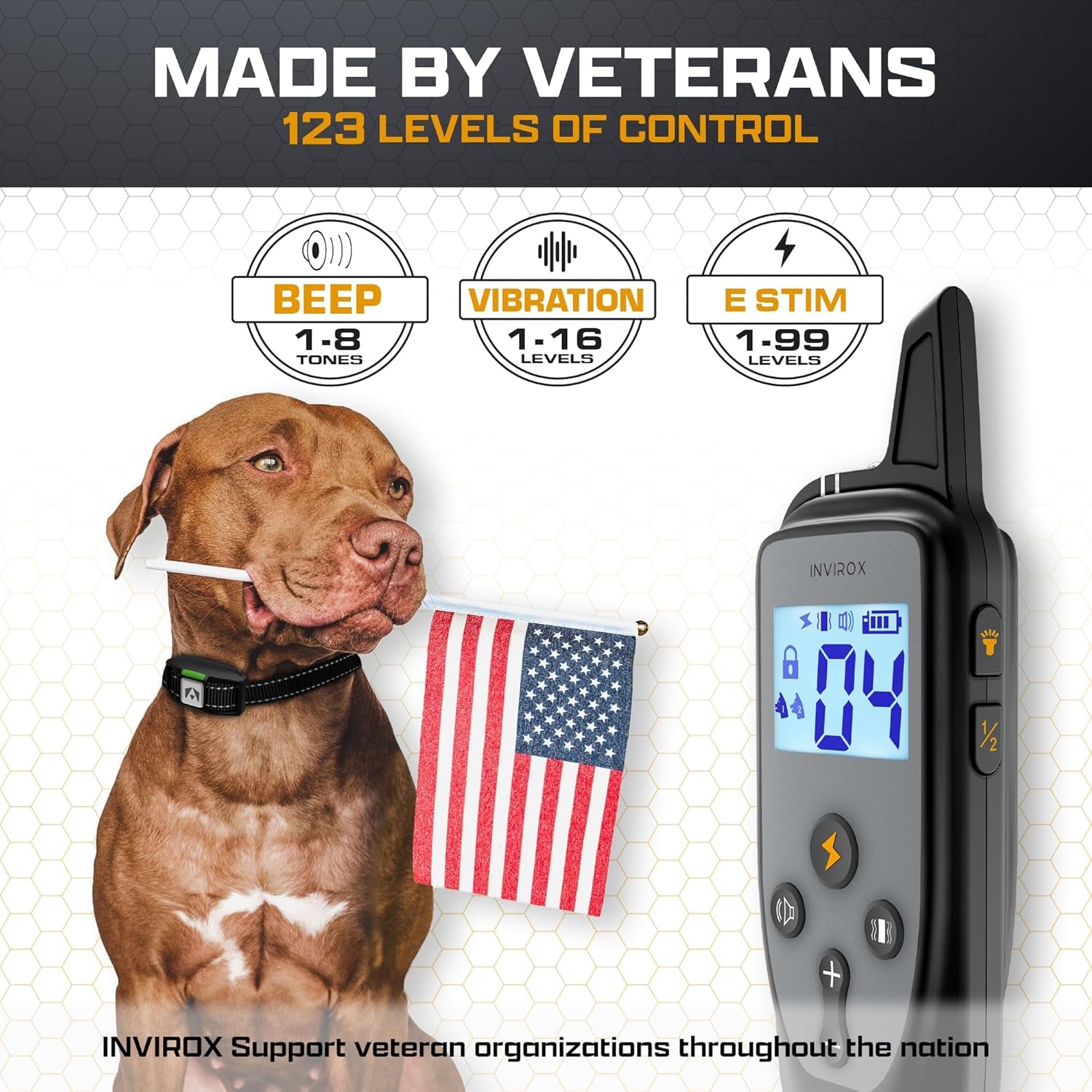 Dog Training Collar [2025 Edition] 123 Levels Dog Training Collar with Remote 1100Yd Range E Collar for Dogs Training 100% Waterproof Rechargeable, Manual Bark Collar for Large Dog