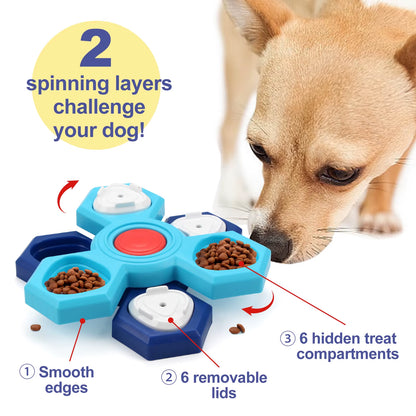 Dog Puzzle Toys Interactive Treat Dispensing Pet Slow Feeder for Small Large Dogs Puppy Enrichment IQ Training Dog Treat Puzzle