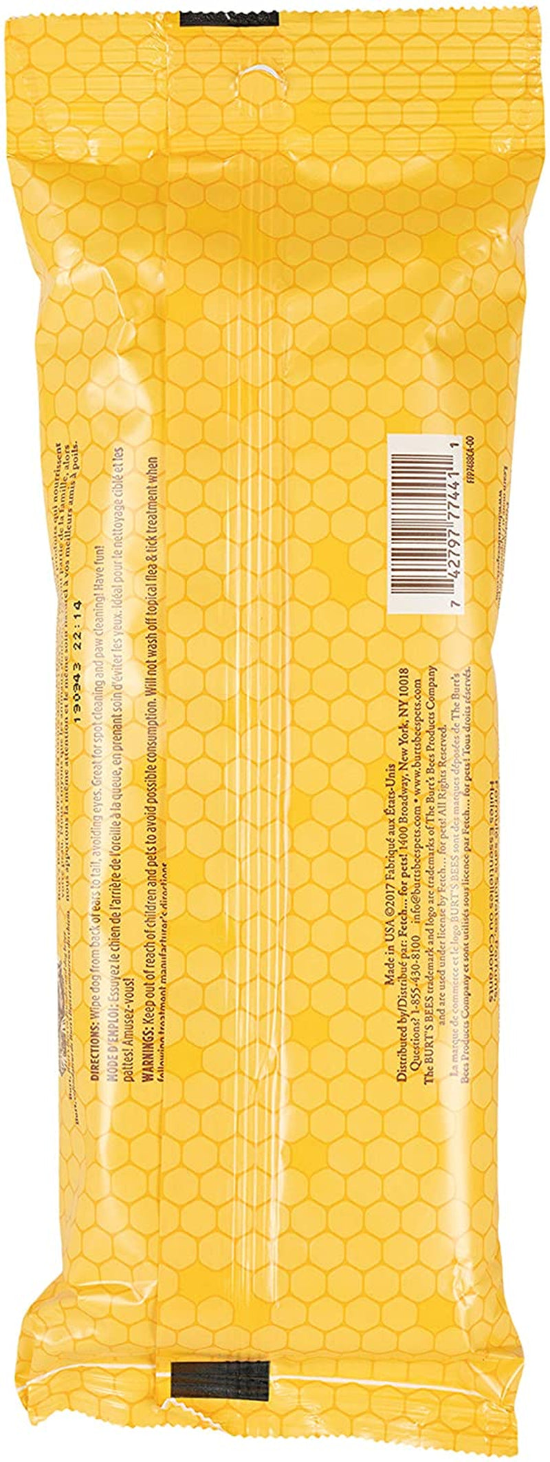 Multipurpose Dog Wipes with with Honey, 3Pk, 98% Natural Origin Formulas, Hypoallergenic Dog Wipes Cleaning, Dog Cleaning Wipes, Dog Wipes for Paws and Butt, Epk50Ct