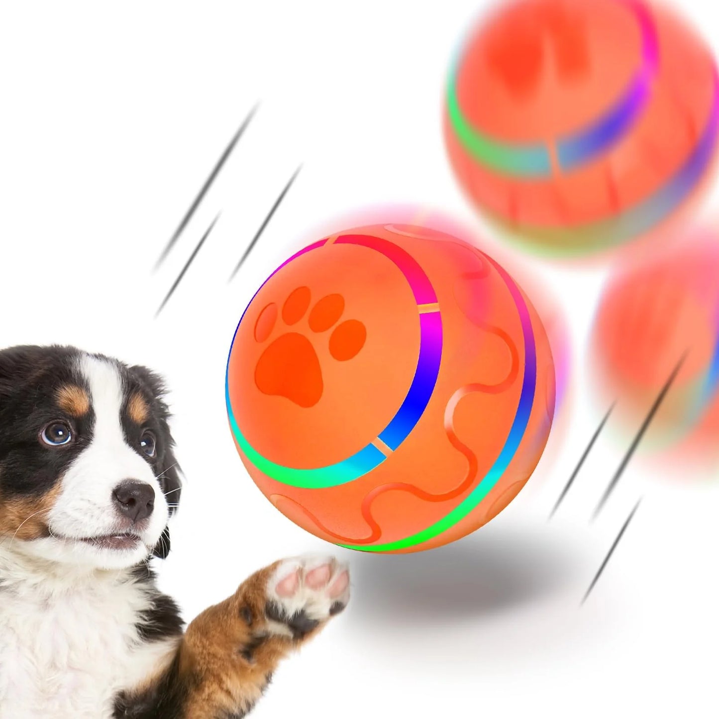 Peppy Pet Ball w/LED and USB rechargeable